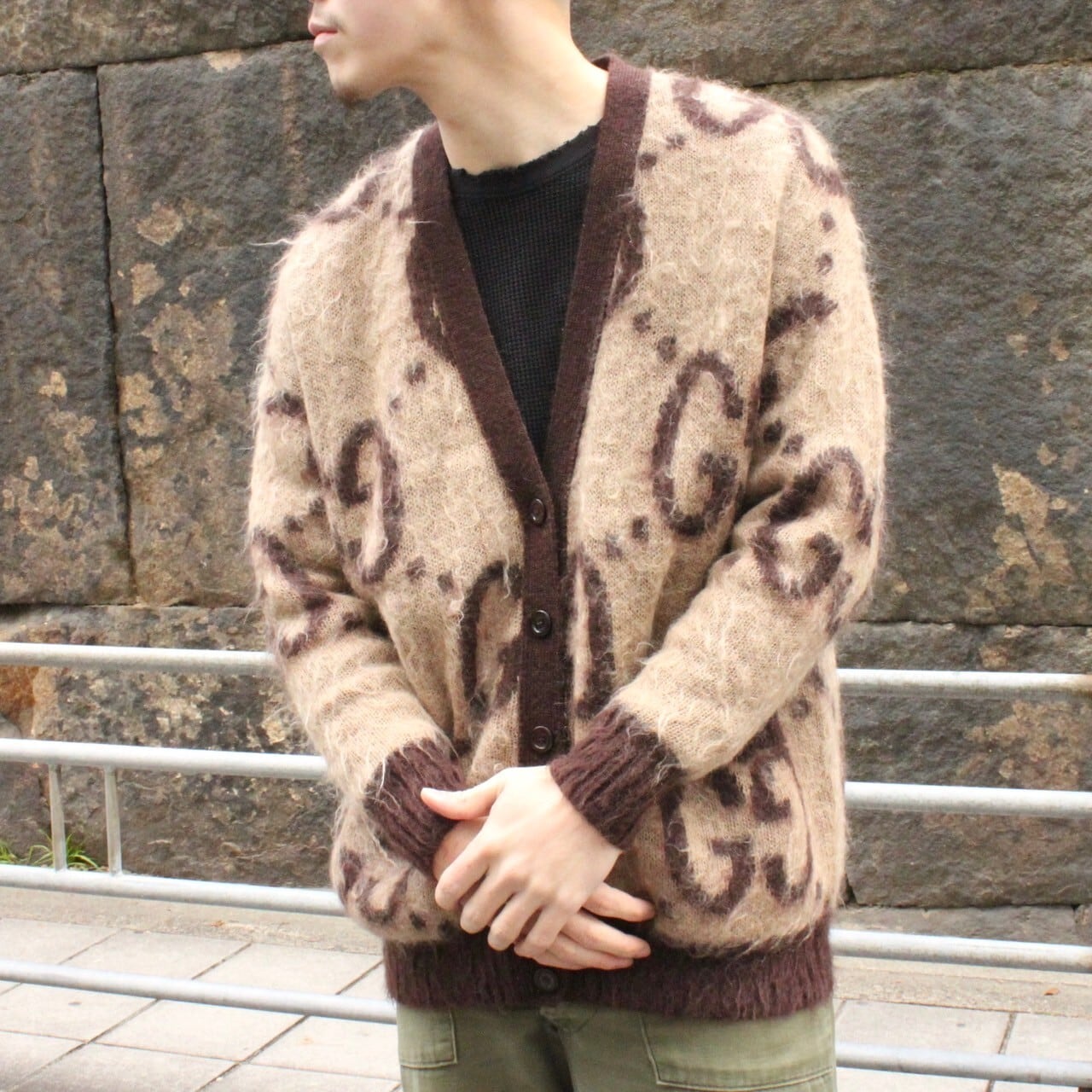 Gucci 20AW アーガイルモヘアカーディガン GUCCI アーガイルモヘアカーディガン 20AW 【公式通販】