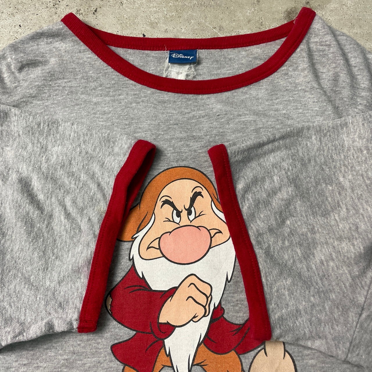 Disney GRUMPY グランピー 七人の小人 キャラクター プリント リンガー 