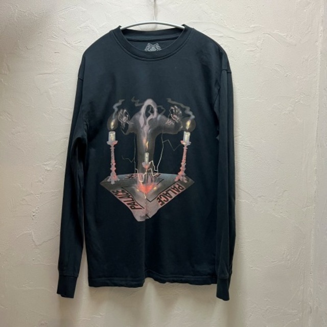 PALACE パレス 19AW SPOOKED LONG SLEEVE T-SHIRT Black 長袖Tシャツ ブラック 黒【代官山04】