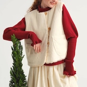 【2color】月の袖、羊のぬくもり – タートルネックのパフスリーブニット《P0314》