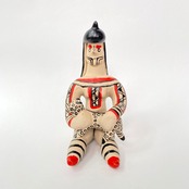 ブラジル カラジャ族 陶器 BONECA 人とジャガー(2)