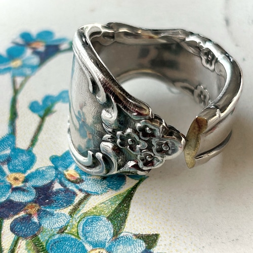 スプーンリング「忘れな草」サイズ13