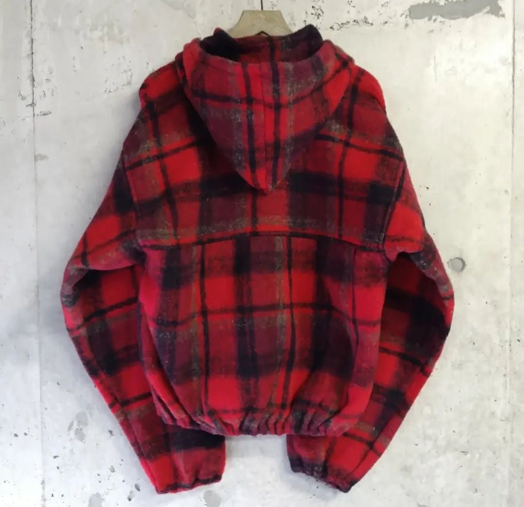 EARTH RAGZ チェック ジャケット ハーフジップ　XL アメカジ earth ragz mexican jip parker 小岩店 | What'z up