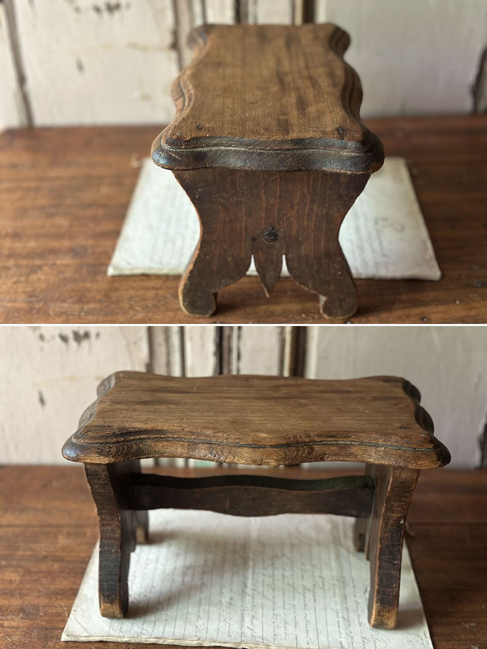 木製 踏み台 ステップ台 装飾脚 | Brocante de La Cocotte （フランス