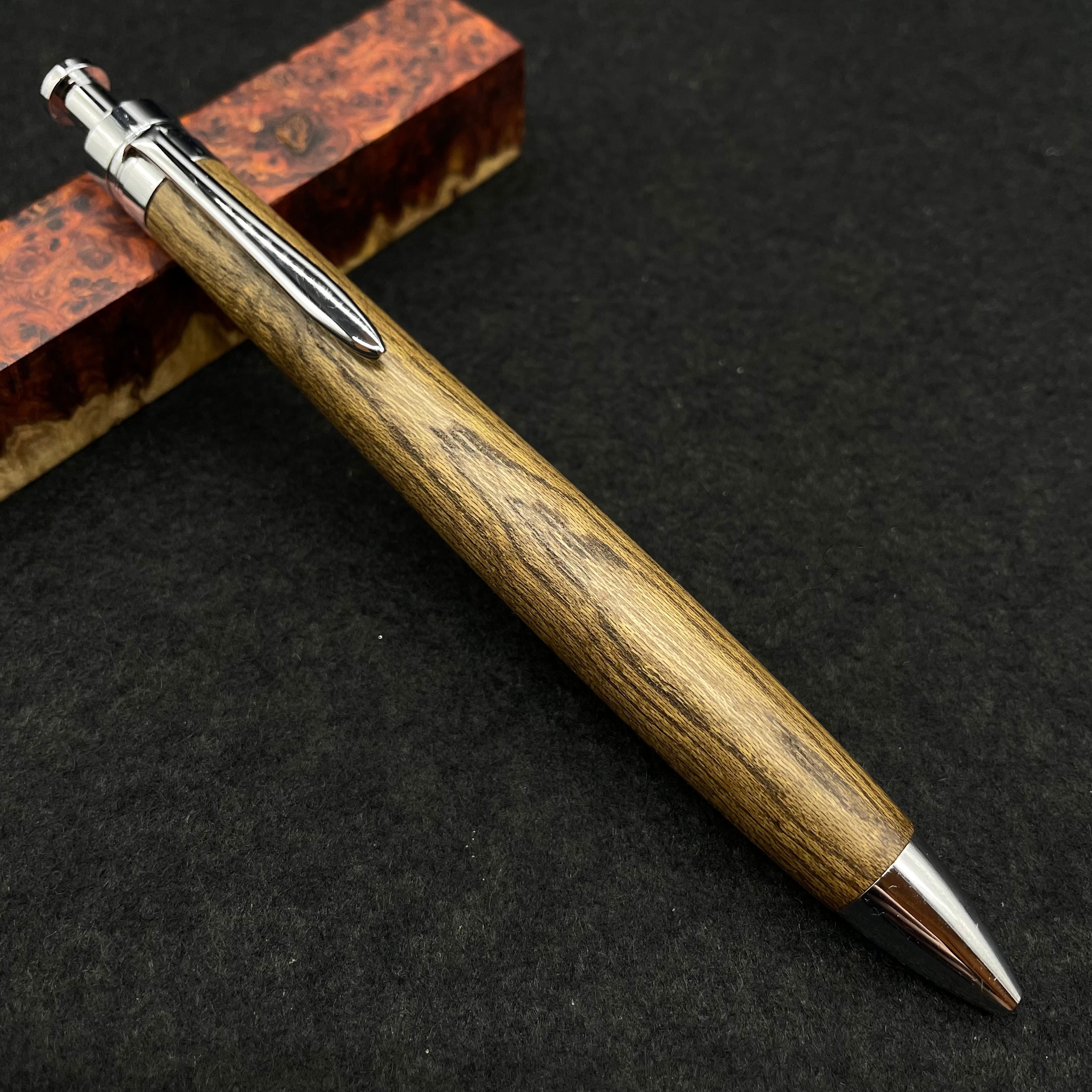 極上杢 アンボイナバール】木軸ペン 三神シャープ1000 / 三神ボール