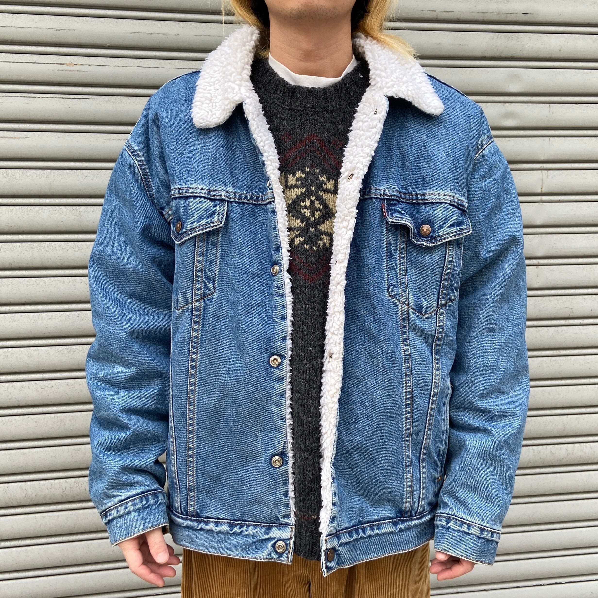 リーバイス LEVI'S デニム ボア ベスト ジャケット USA製 527 - G