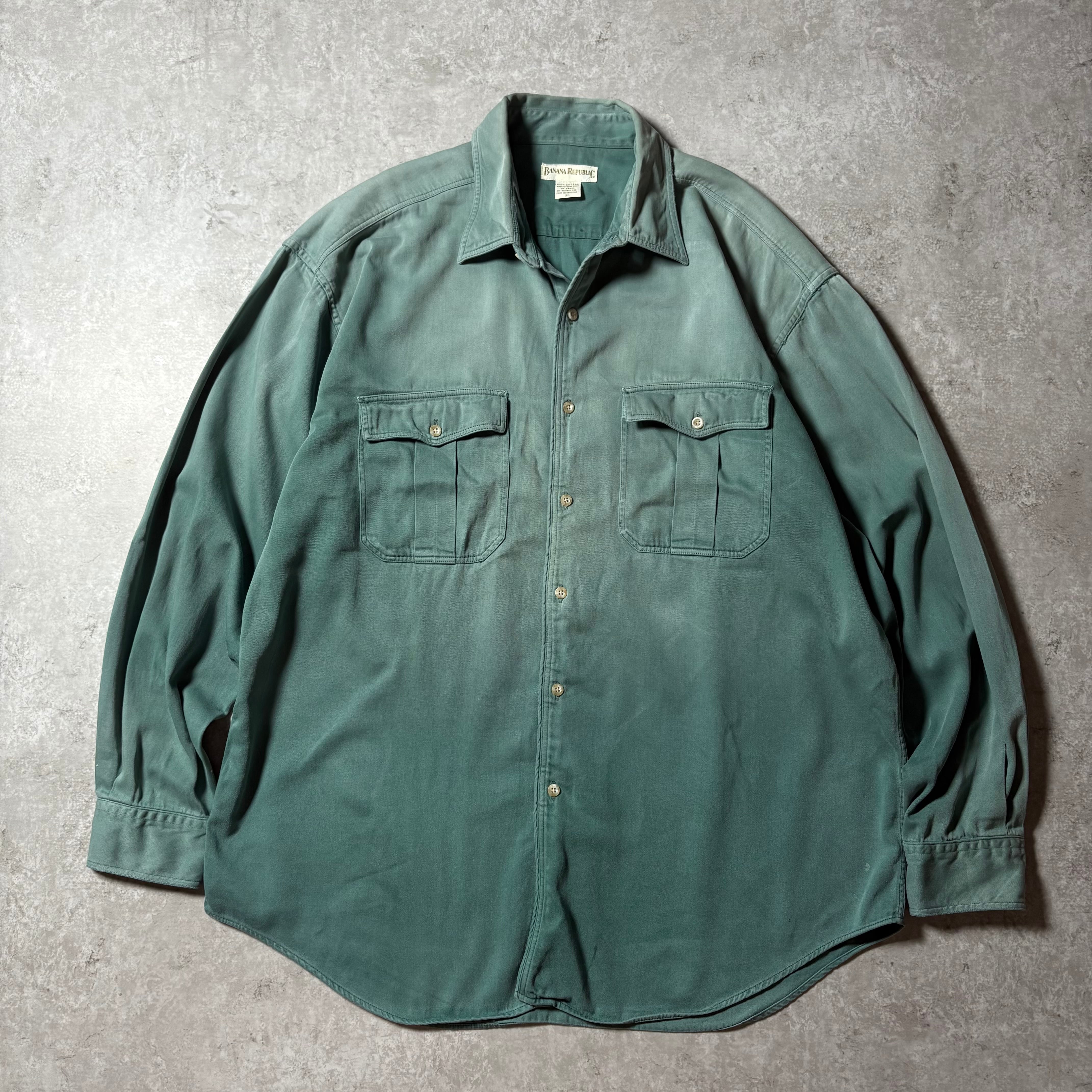 1990s "BANANA REPUBLIC" Cotton Shirt