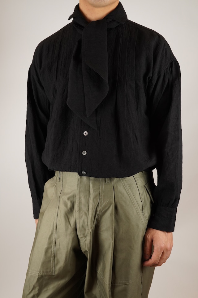 Django Atour/French Victorians Jardinier Scarf Linen Shirt