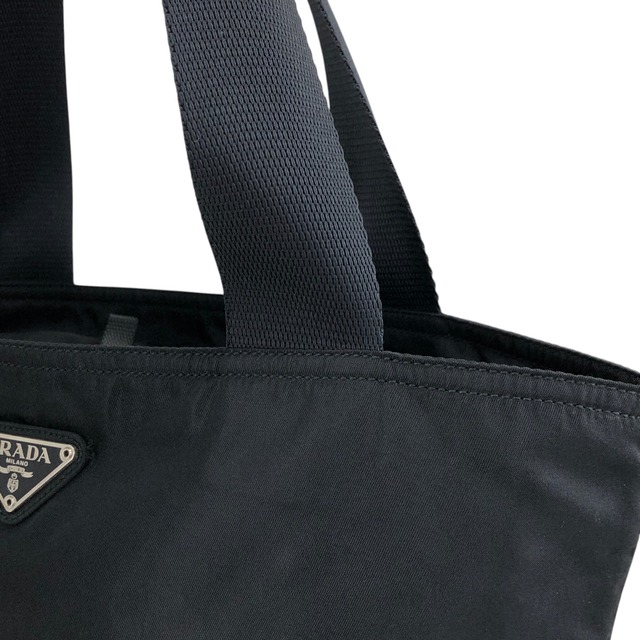 PRADA プラダ ハンドバッグ ブラック トライアングルロゴ ナイロン トートバッグ vintage ヴィンテージ オールド ij43tr