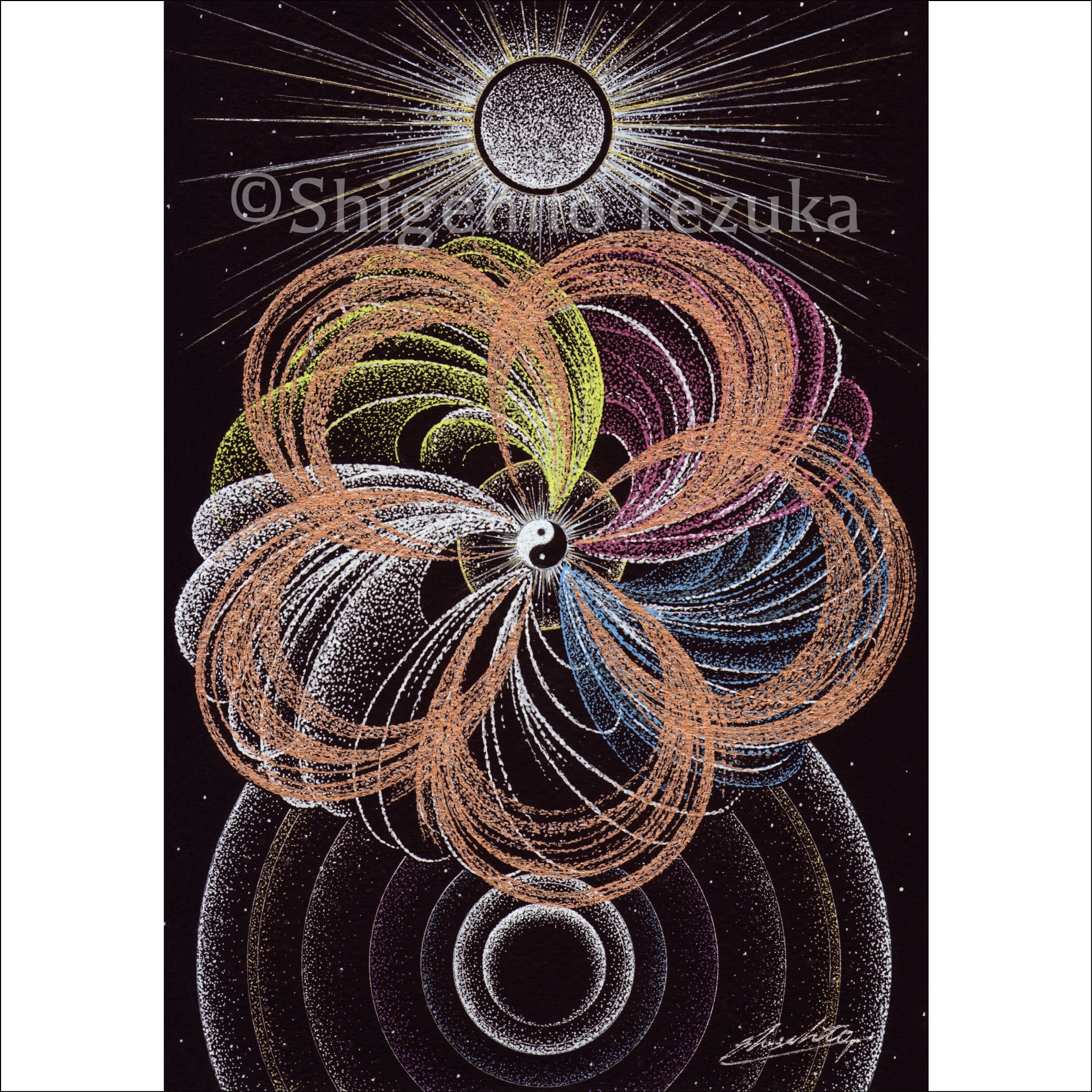 点描画コズミックアート type 2 | 点描画 手塚茂仁 Cosmo Art of