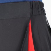 【新品 タグ付き 社交ダンス衣装】ブラック elegance fashion スカート 黒 赤 無地 巻きスカート Mサイズ 発表会 パーティ