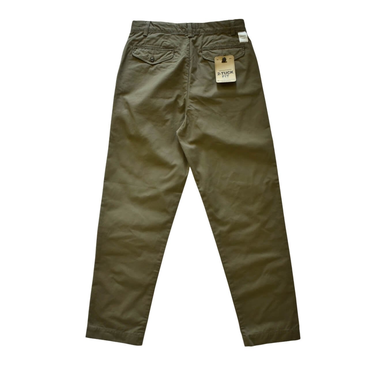 WORKERS / Officer Trousers 2Tuck 8oz Hunter Green Chino