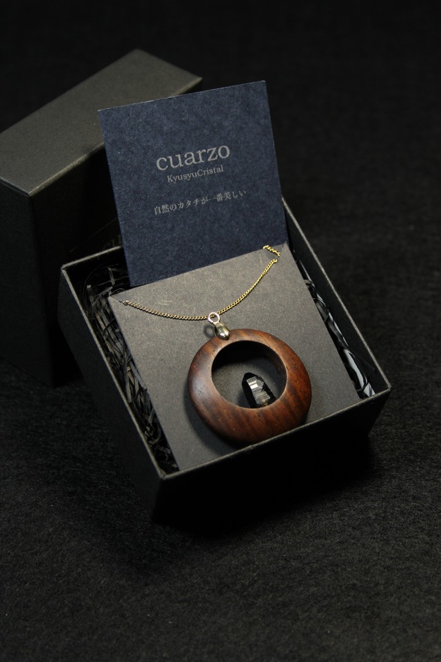 【212】宮崎スモーキー ローズウッドペンダント