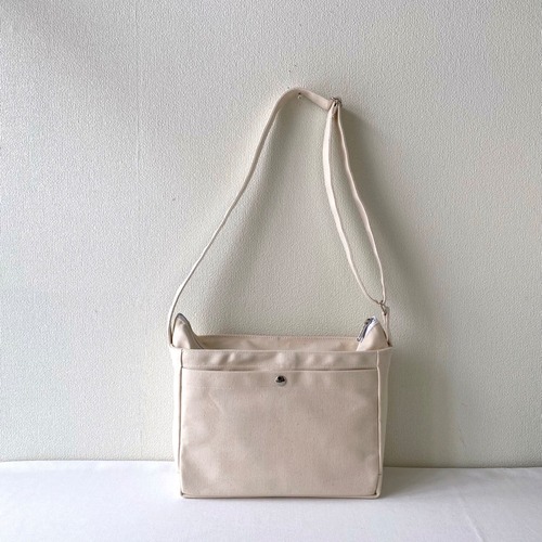 【全9色】「箱型ショルダーバッグ」Sサイズ／倉敷帆布 8号帆布【受注制作】