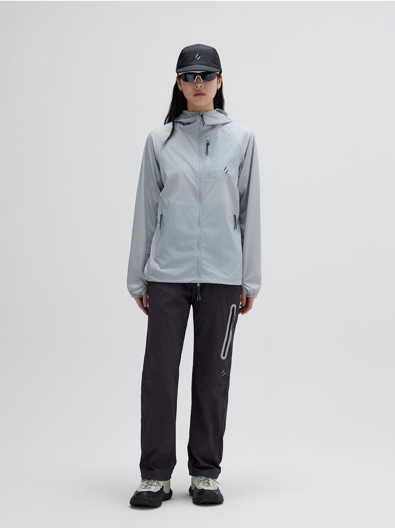 AIRBACK PERTEX LIGHT WINDBREAKER JACKET_LIGHT GRAY