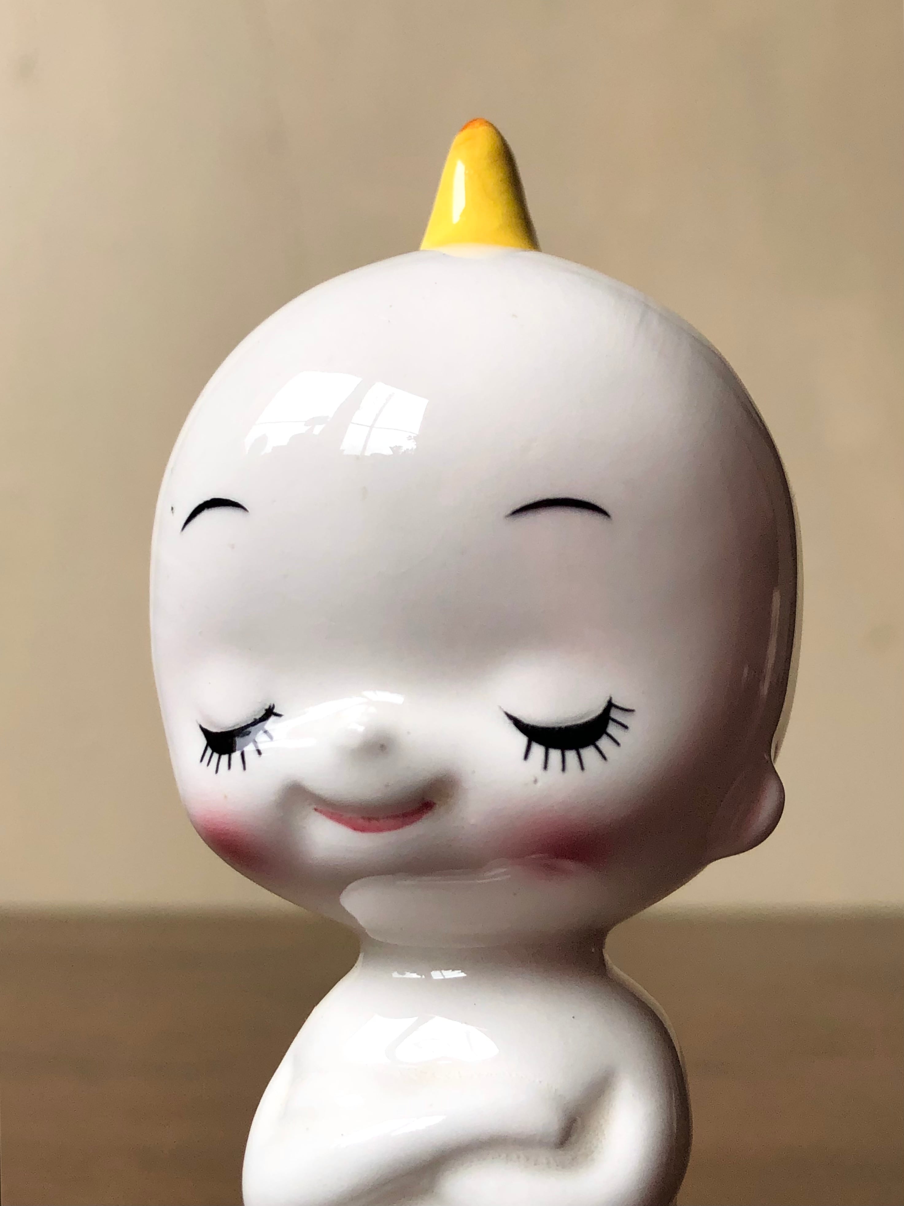 昭和レトロ 内藤ルネ RUNE 陶器製のマスコット 鬼の子 ファンシー雑貨 