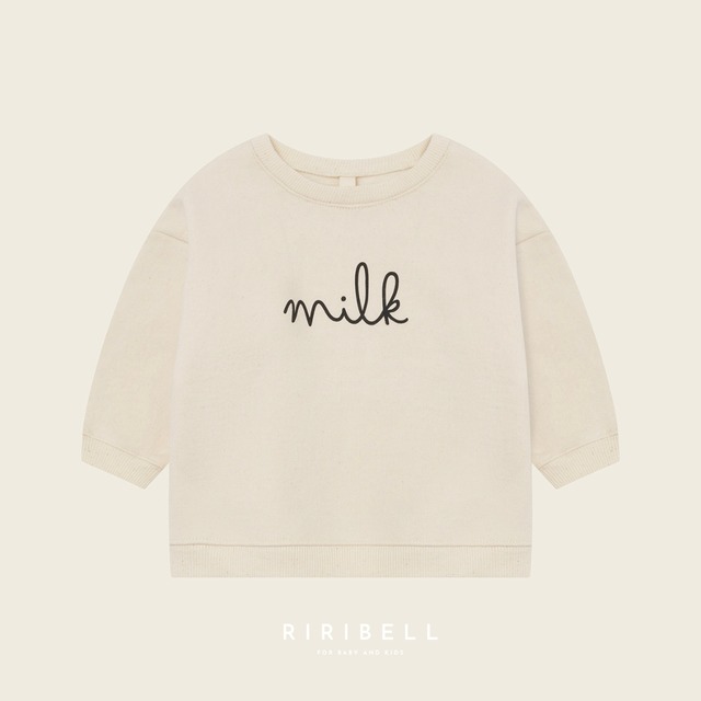 送料無料【organic zoo】Milk Sweatshirt Undyed