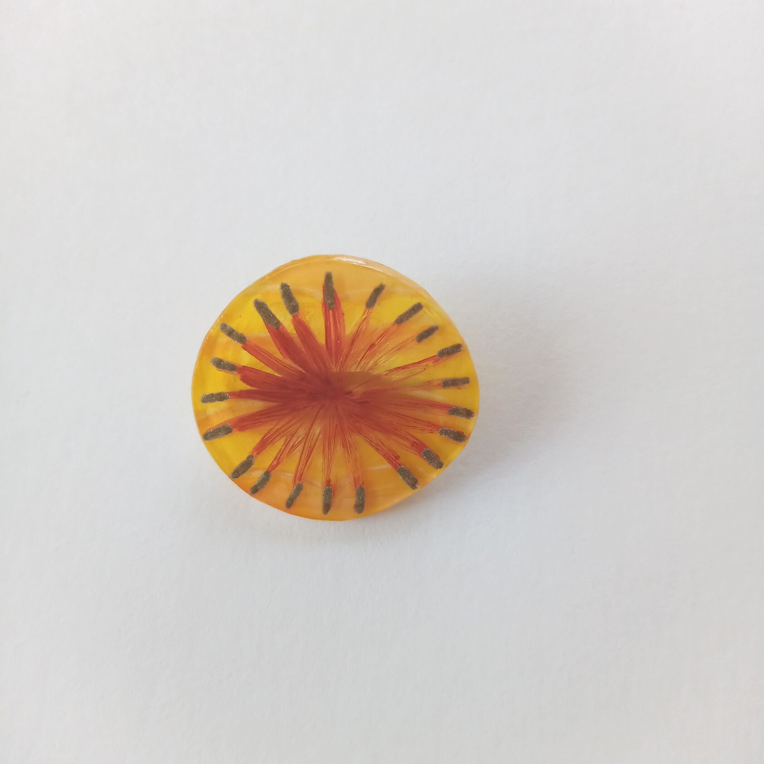 ヘンテコ　ブローチ　「コセンダングサ」