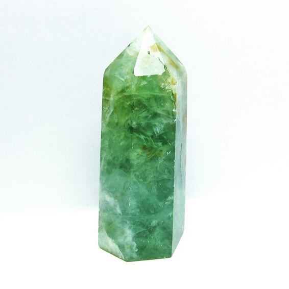 1.4Kg フローライト 原石 六角柱 蛍石 152-1572