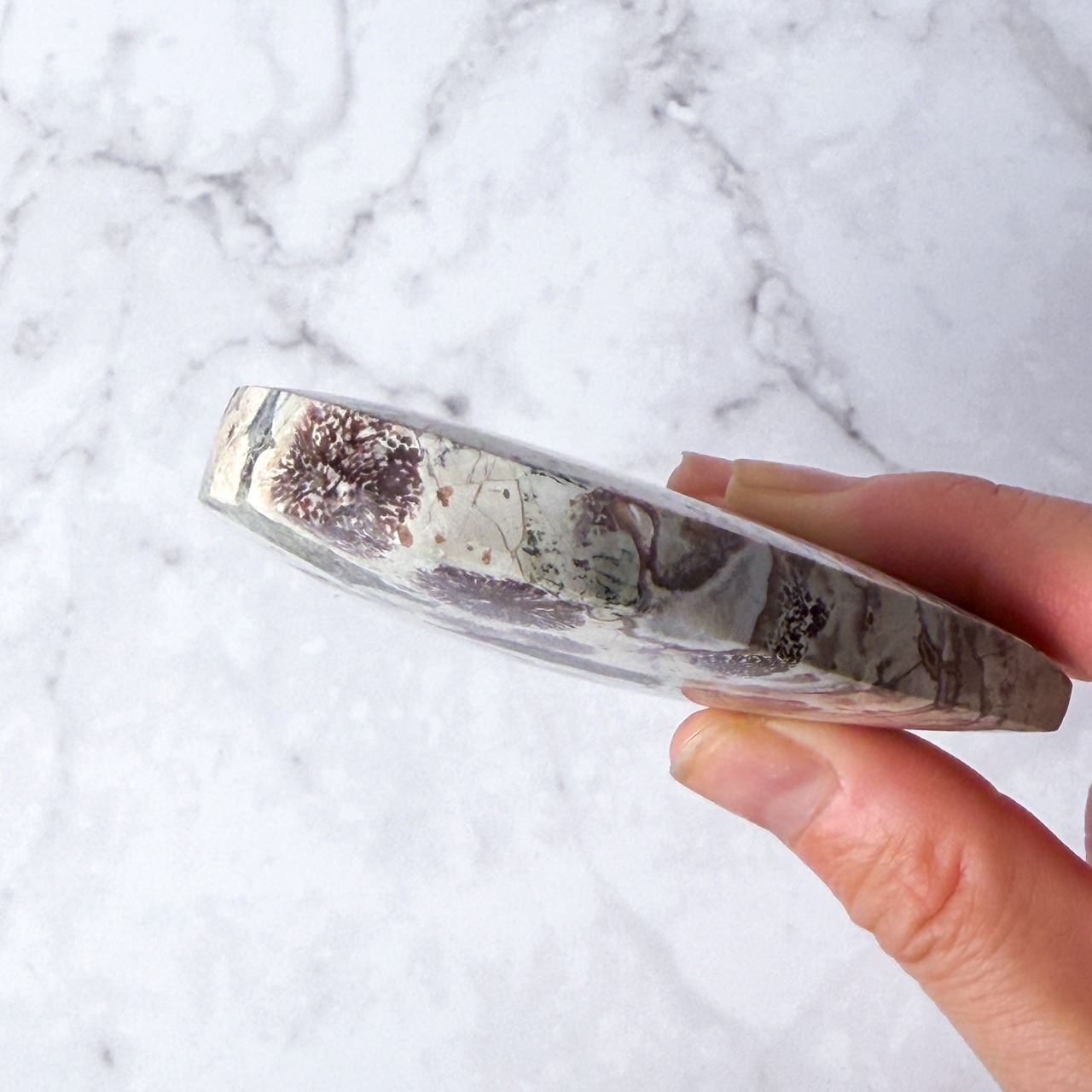 グリーンフラワージャスパー（グリーンチェリーブロッサムジャスパー） ハート ＊ Jasper ＊ 天然石