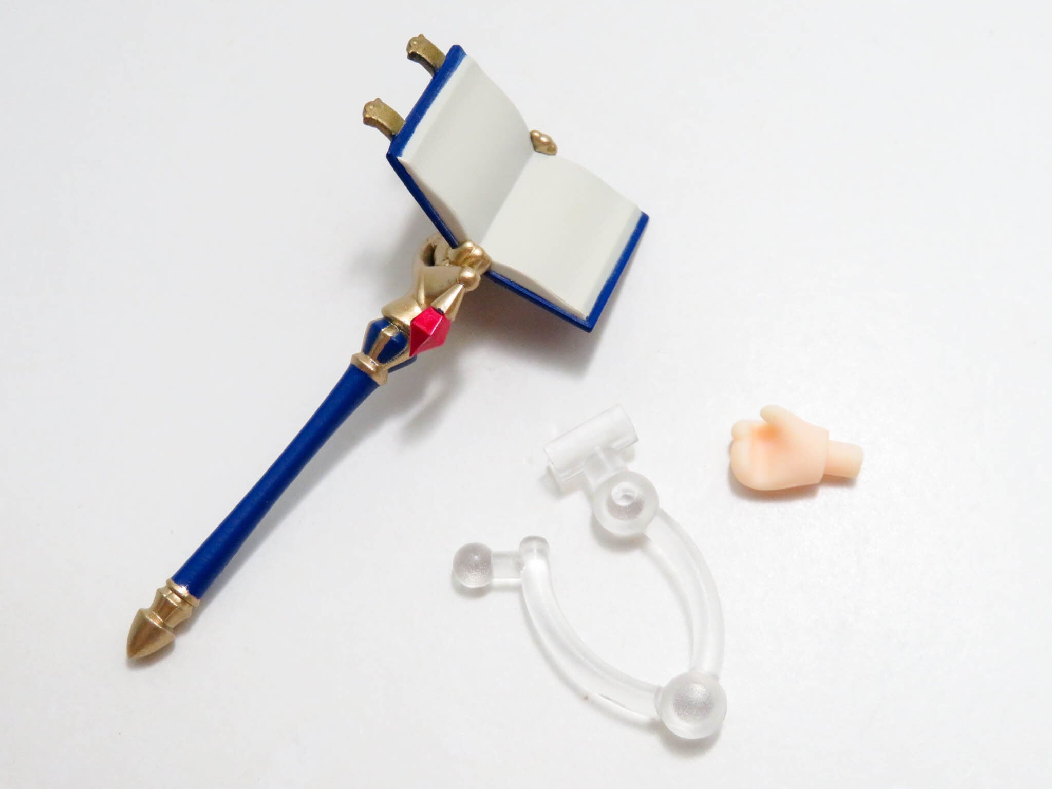 再入荷(A-ランク)【1480】 キャル 小物パーツ 魔導書付きの杖 ねんどろいど