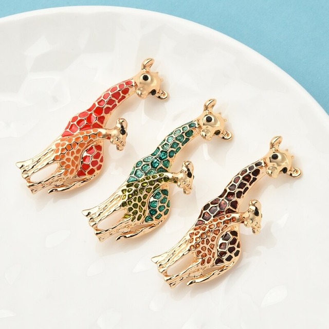 キリン ブローチ Glitter giraffe【3種】