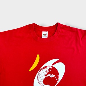 【FRUIT OF THE LOOM】Sodebo 両面プリント バックプリント ヨット Tシャツ 半袖 LARGE モロッコ製 us古着