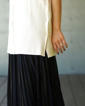 METHO  - Through fit No sleeves : Whit：long