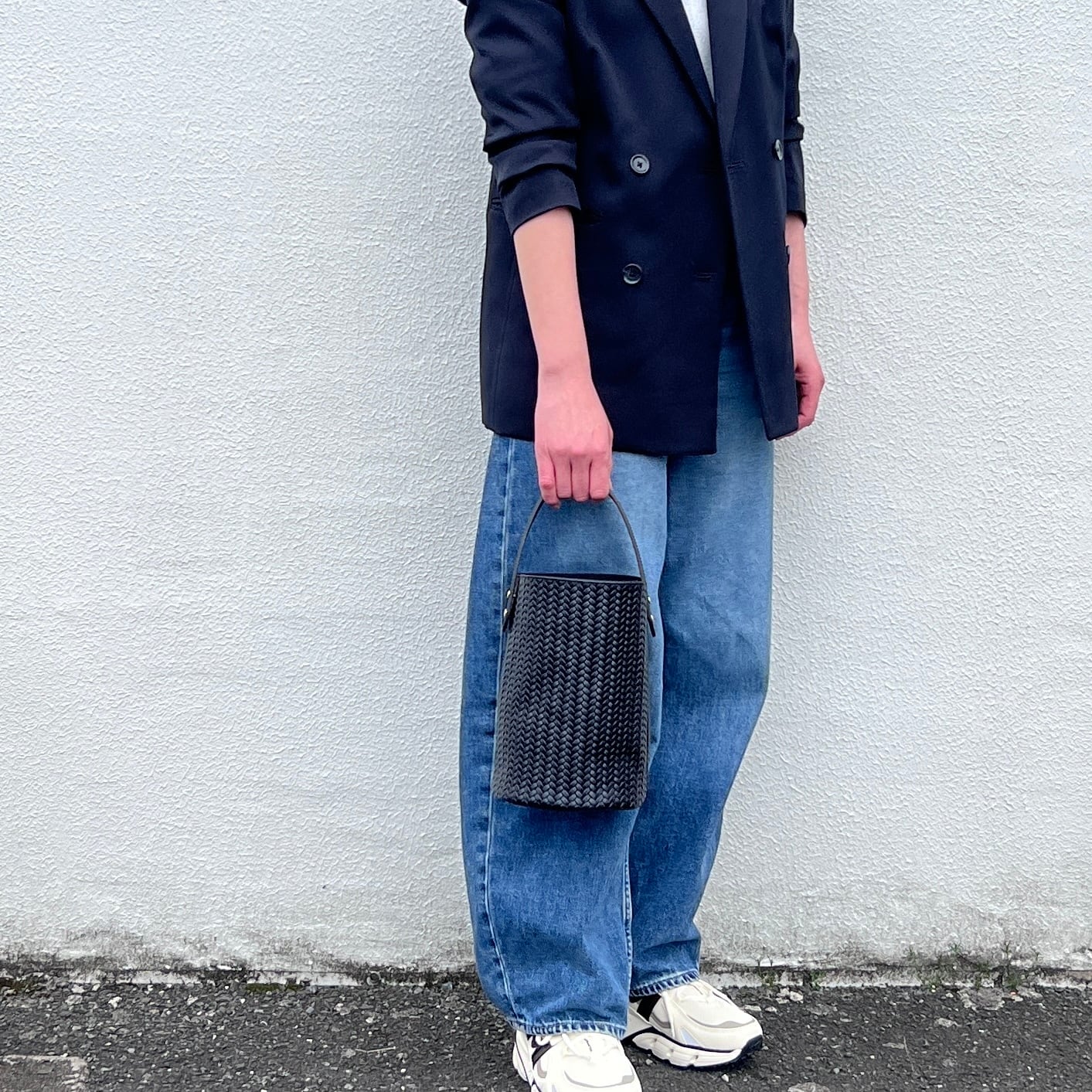 型押しメッシュレザー バケツバッグSサイズ 本体 | CUSTOM BAG Milih