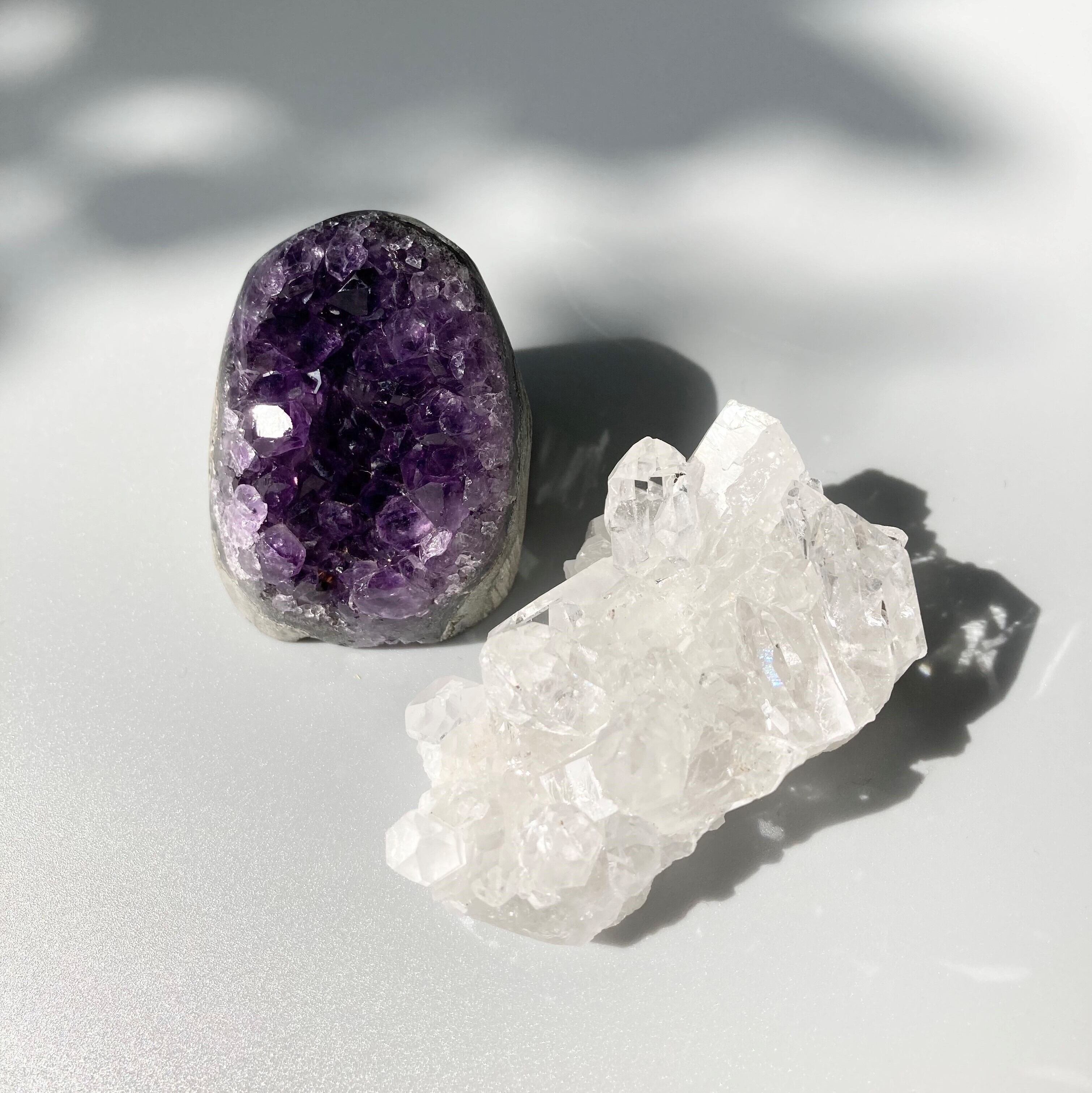 アメジスト＆水晶クラスター ミニミニセット② | M Minerale