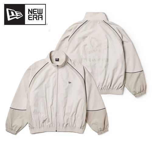 NEW ERA ニューエラ オーバーサイズド パイピング トラックジャケット ボックスロゴ ストーン 15135421 メンズ レディース ジャージ ジャケット セットアップ
