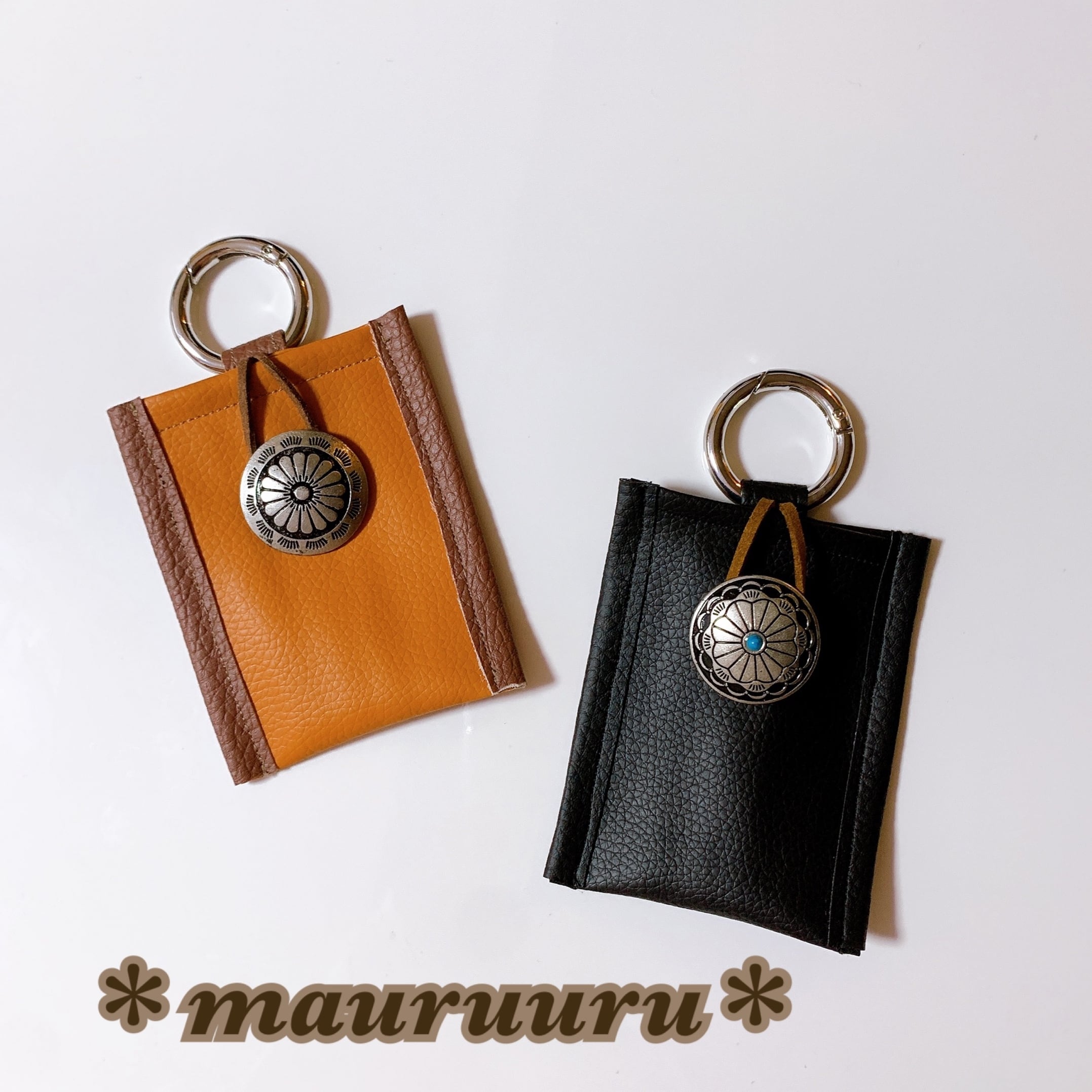 コンチョレザーホルダー（小物やお守りケース） | mauruuru 723