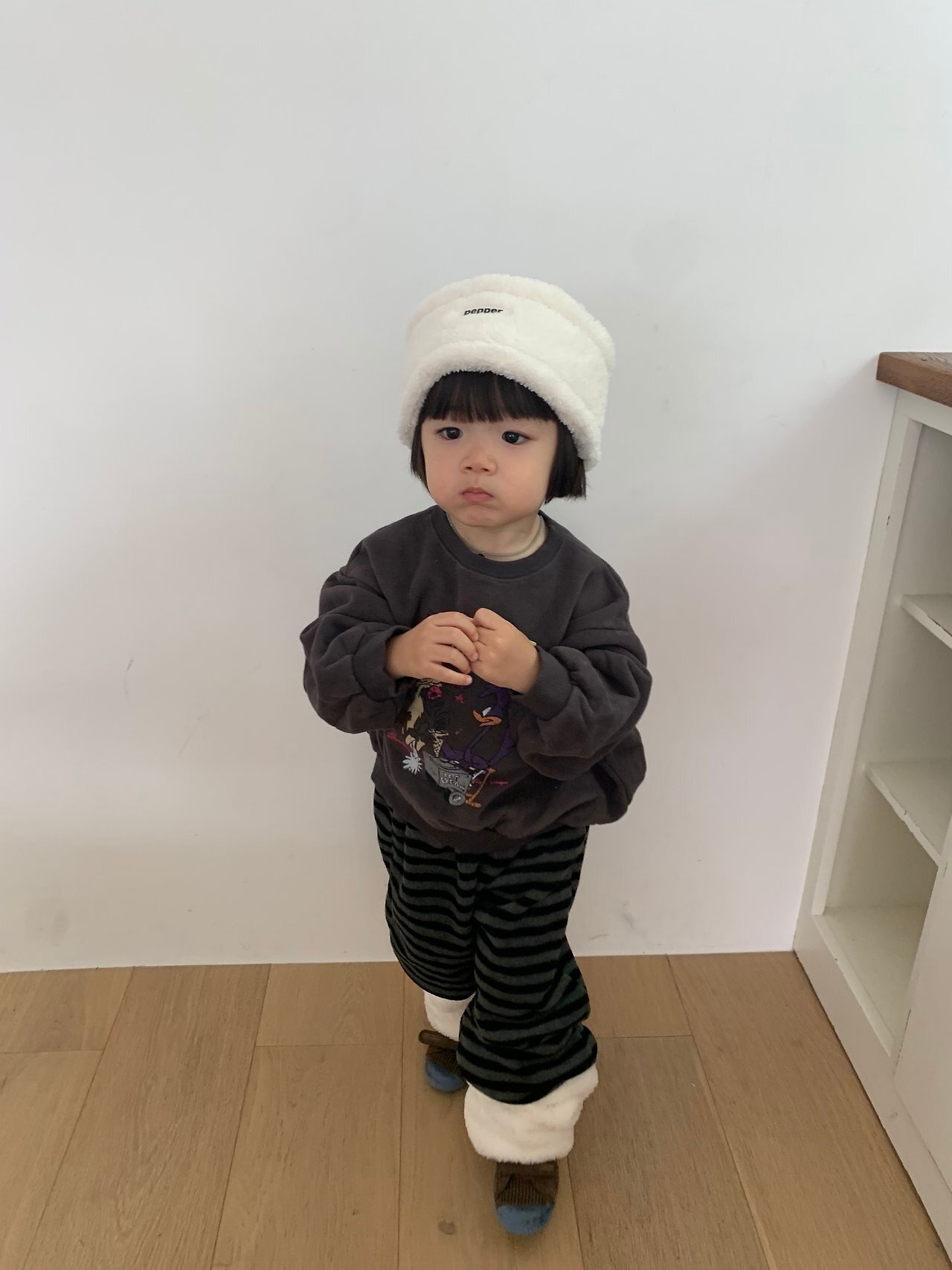 ペッパー / PEPPER / ボーピープスウェット / 韓国子供服 / キッズ / 26winter〖取寄〗*XS~XL*