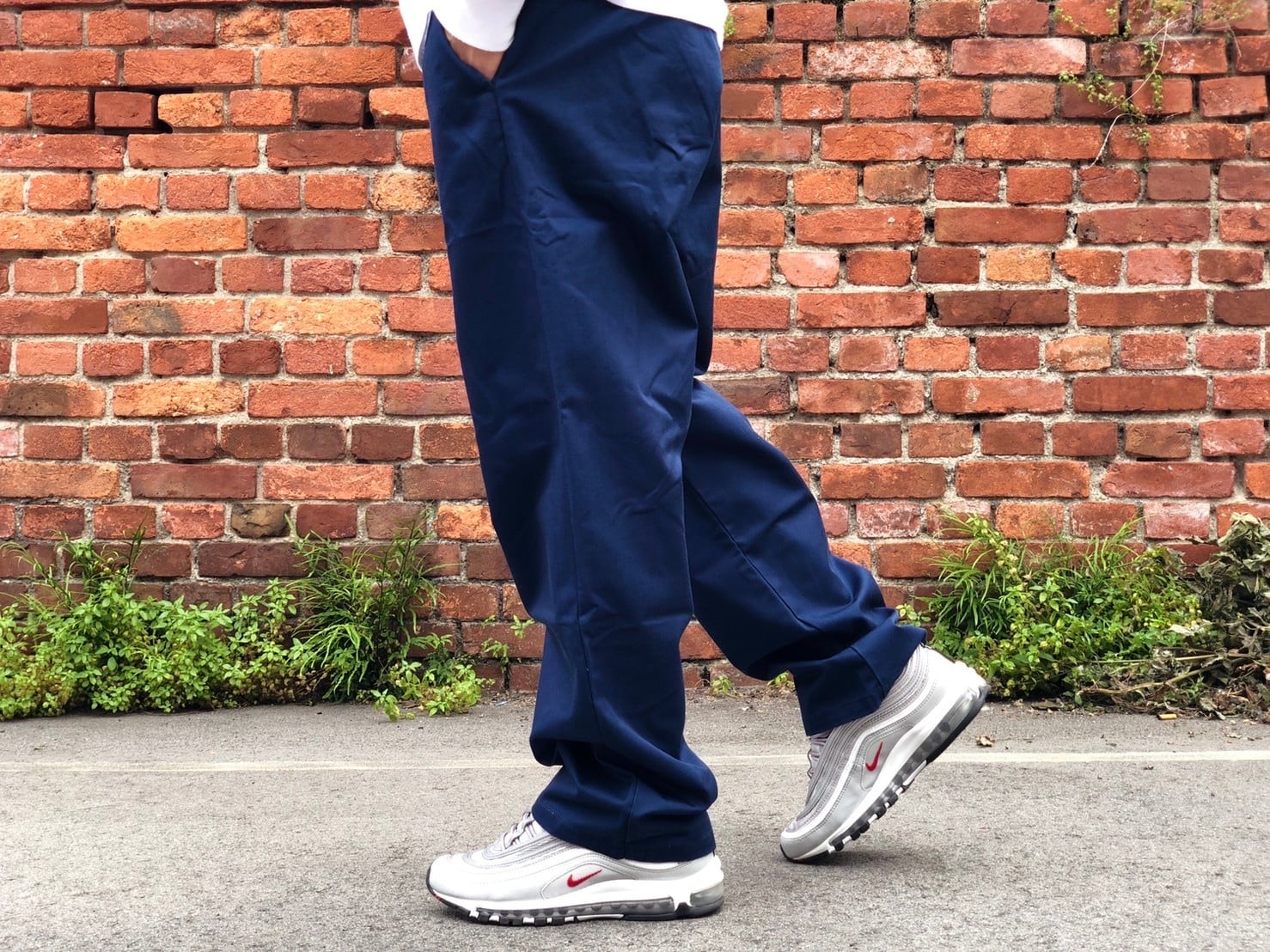 supreme work pant ネイビー 32 - ワークパンツ/カーゴパンツ