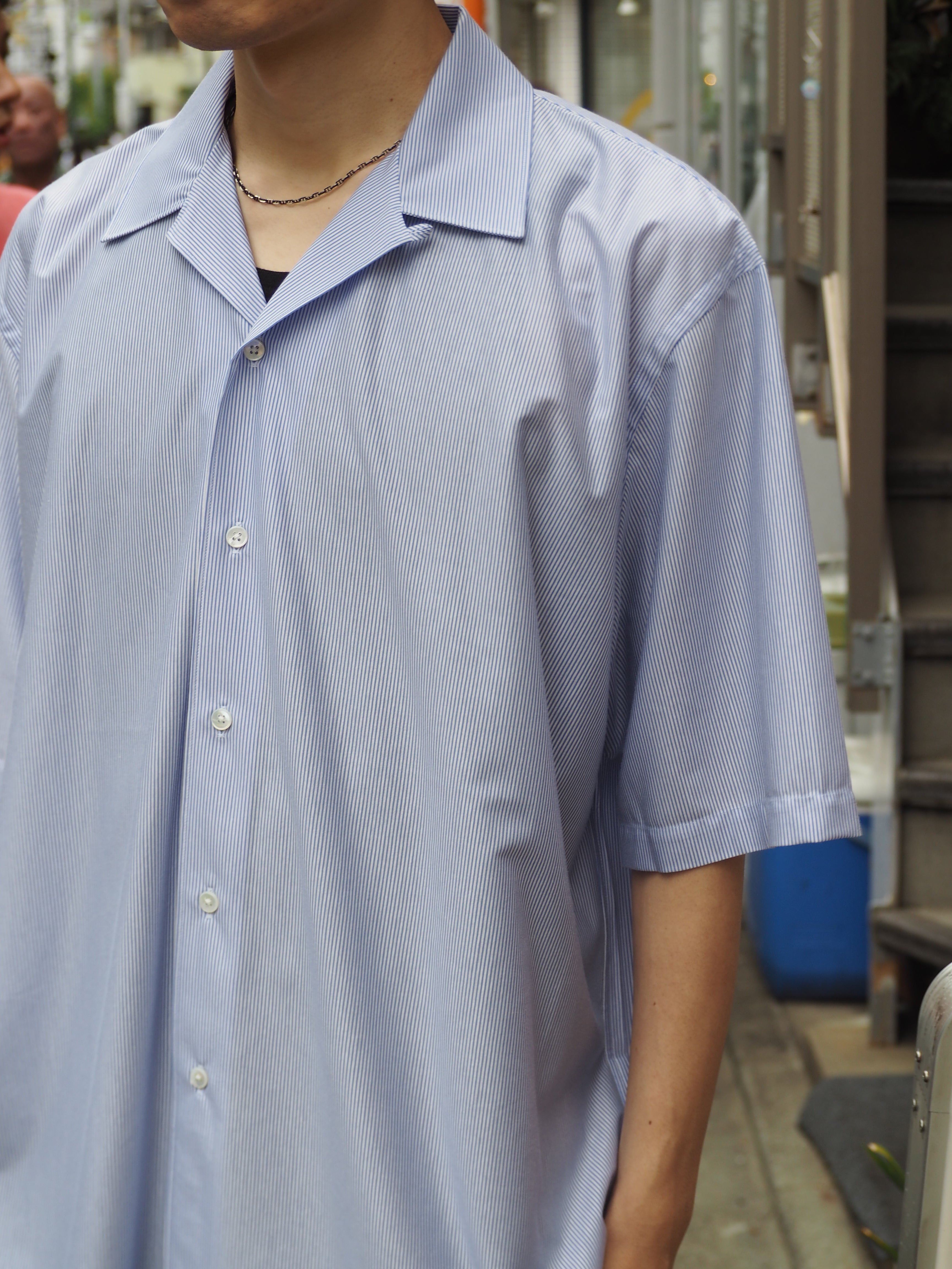LAST1】KANEMASA PHIL. 46G Stripe Ether Shirt(BLUE) | novastore