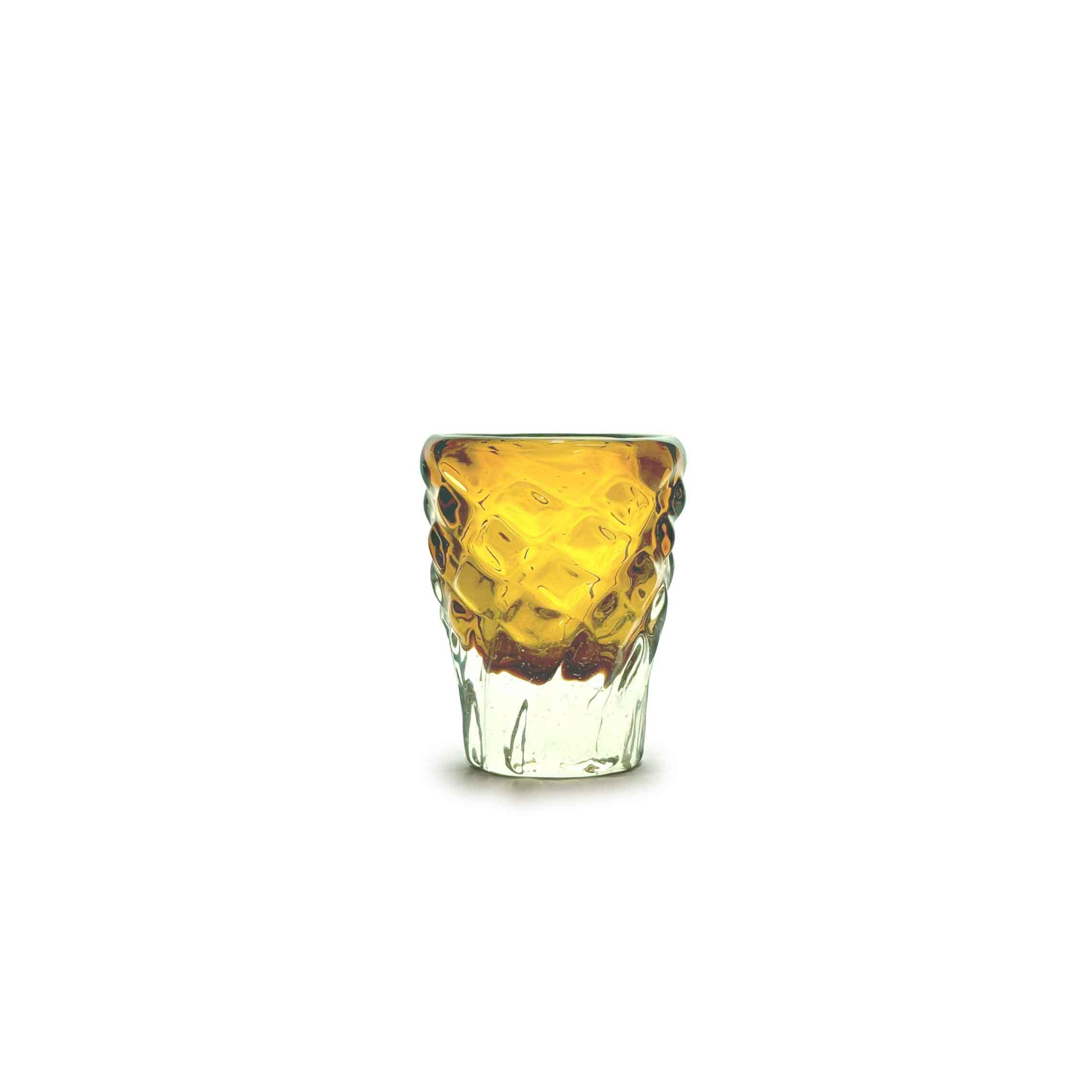 ガラス工房清天】みなもショット 茶 [琉球ガラス] | 【琉球ガラス】と