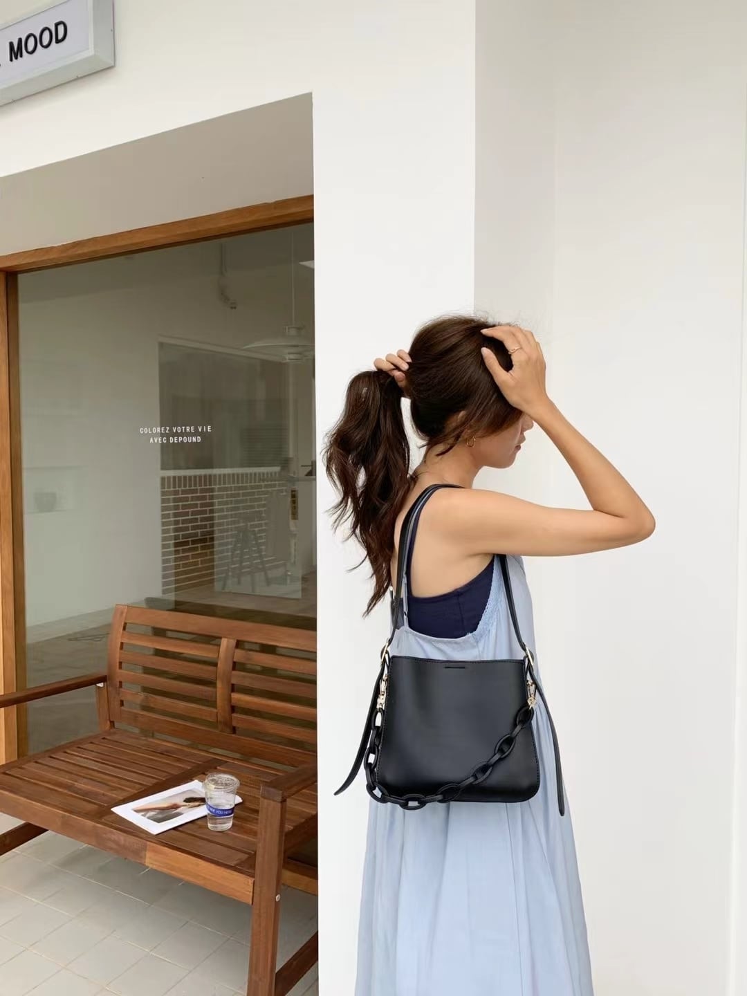 チェーン付き　ショルダーバッグ　AS105-9972