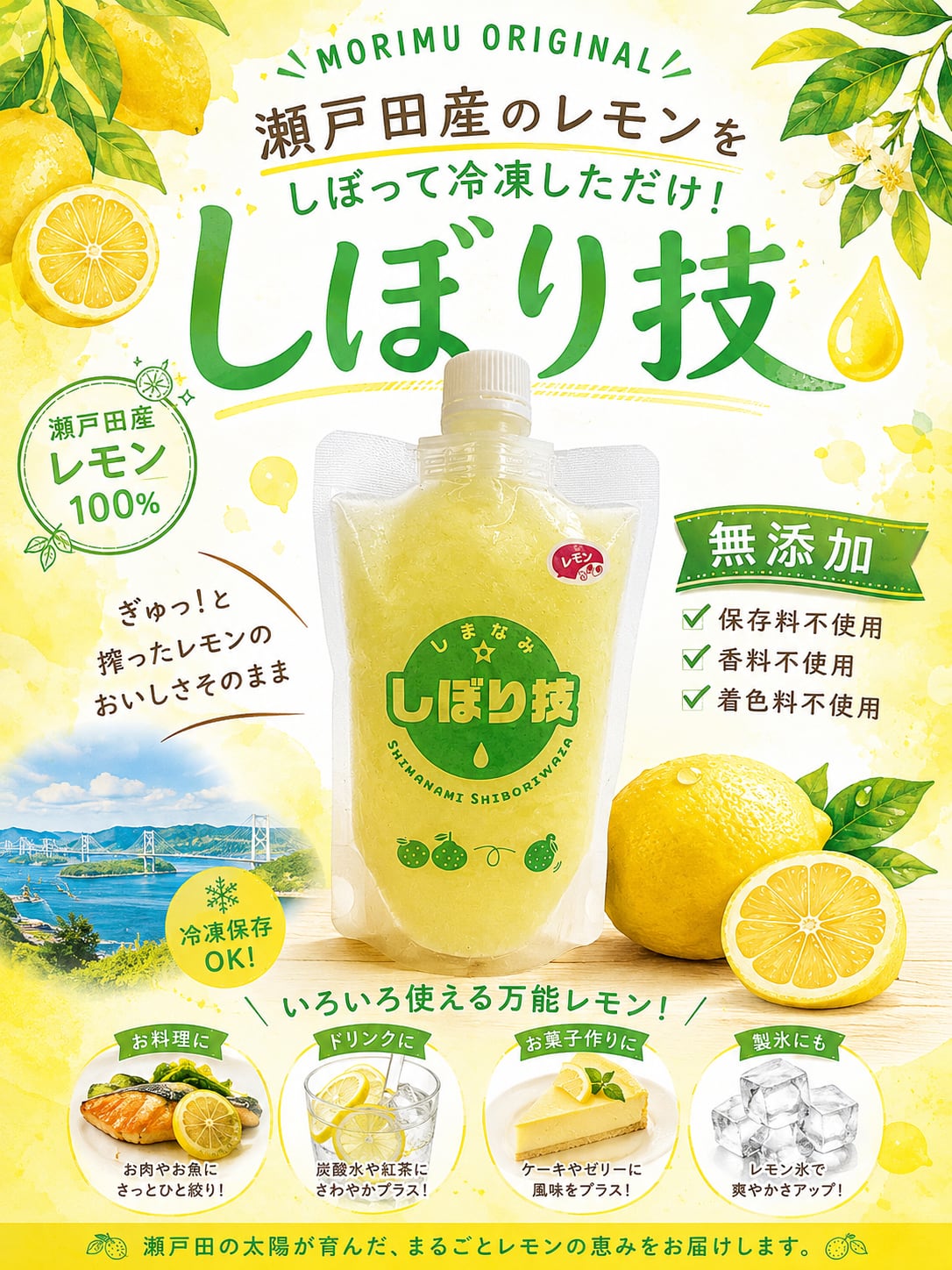 瀬戸田産レモン果汁 10本セット | 島の駅しまなみ1 ONLINE SHOP