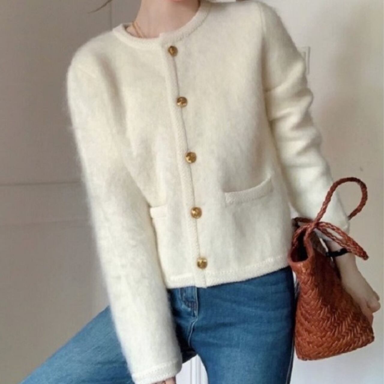 GOLD ボタン ジャケット カーディガン 341213