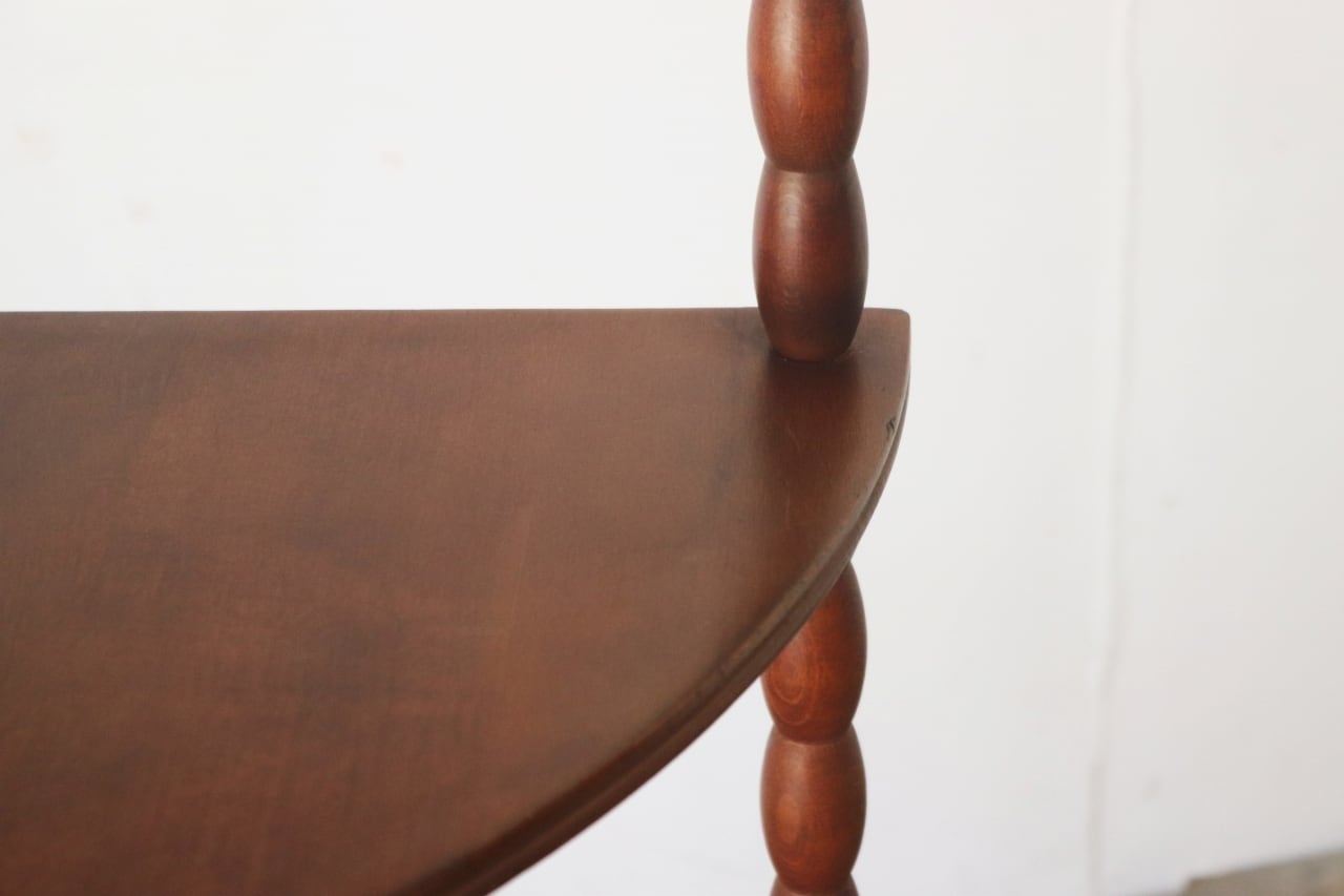 レトロ ナジコ コーナーシェルフ 4段 ラック 飾り棚 花台 電話台