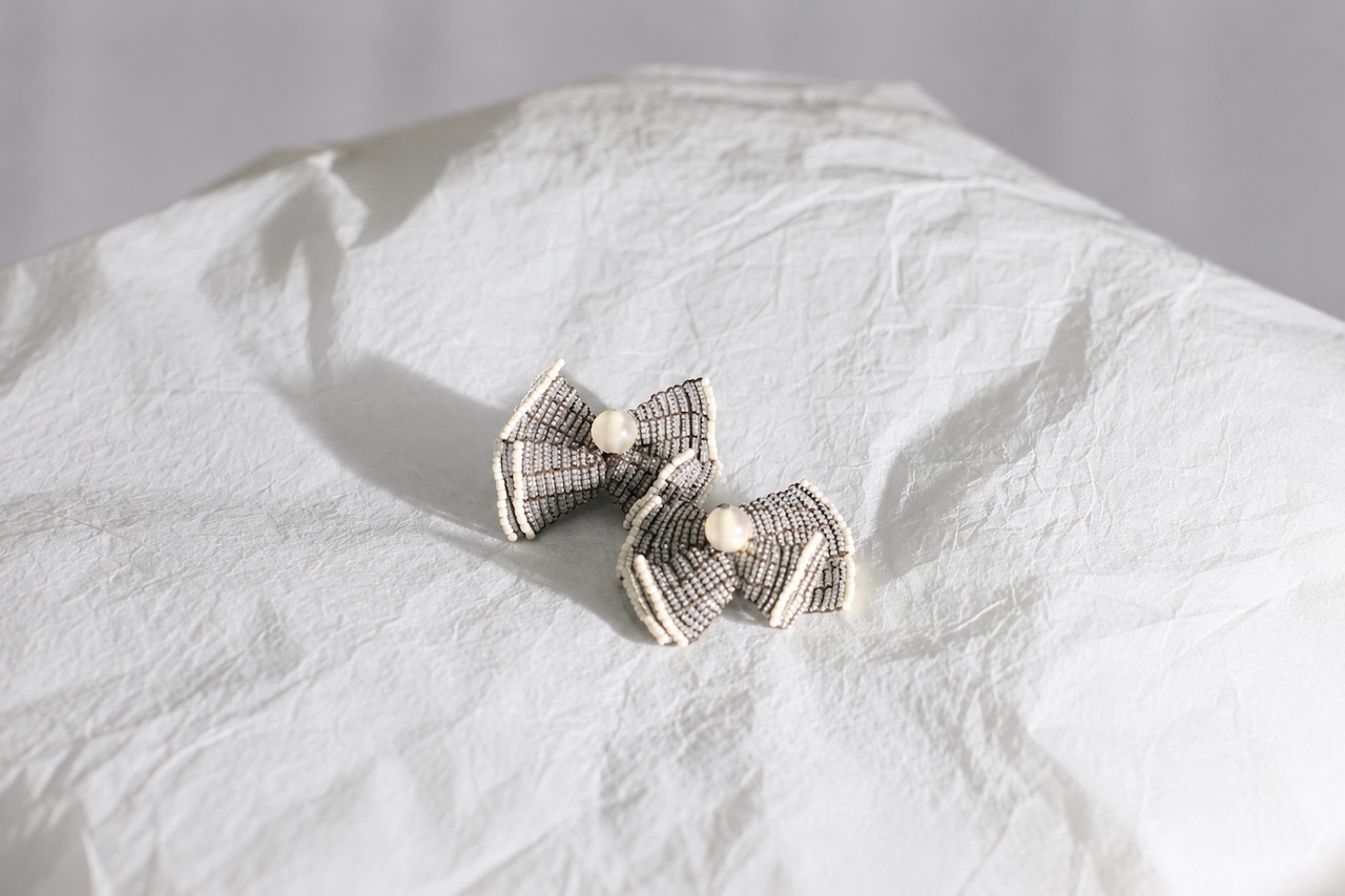 【tamas】ēli ēli / Monochrome ピアス〈片耳用〉