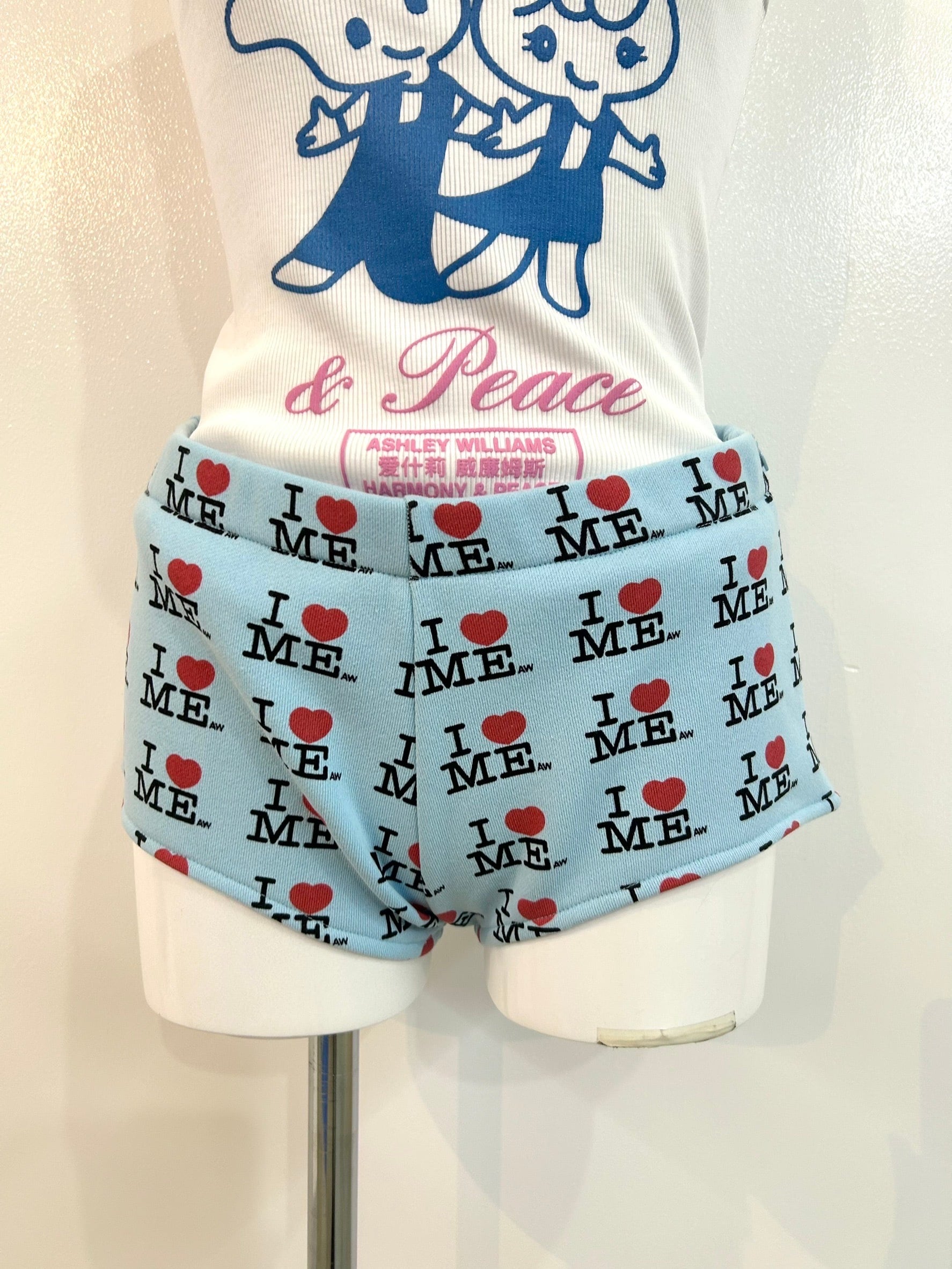 Ashley WILLIAMS I♡ME serema shorts / blue