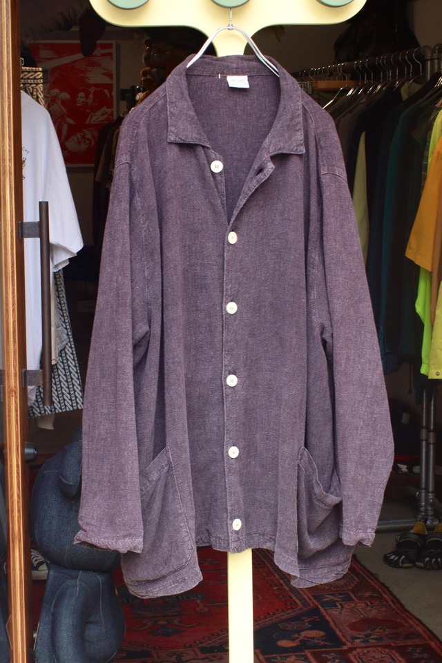1980s “ cp shades “ linen × rayon l/s jackets .  size large .