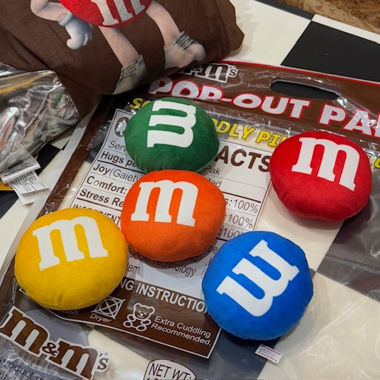 Snack Bag Plush Pillow Set（M&M’s）/ピロークッション