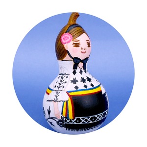 《 柏木リエ 》ひょうたんDoll　ルーマニア（Romania）