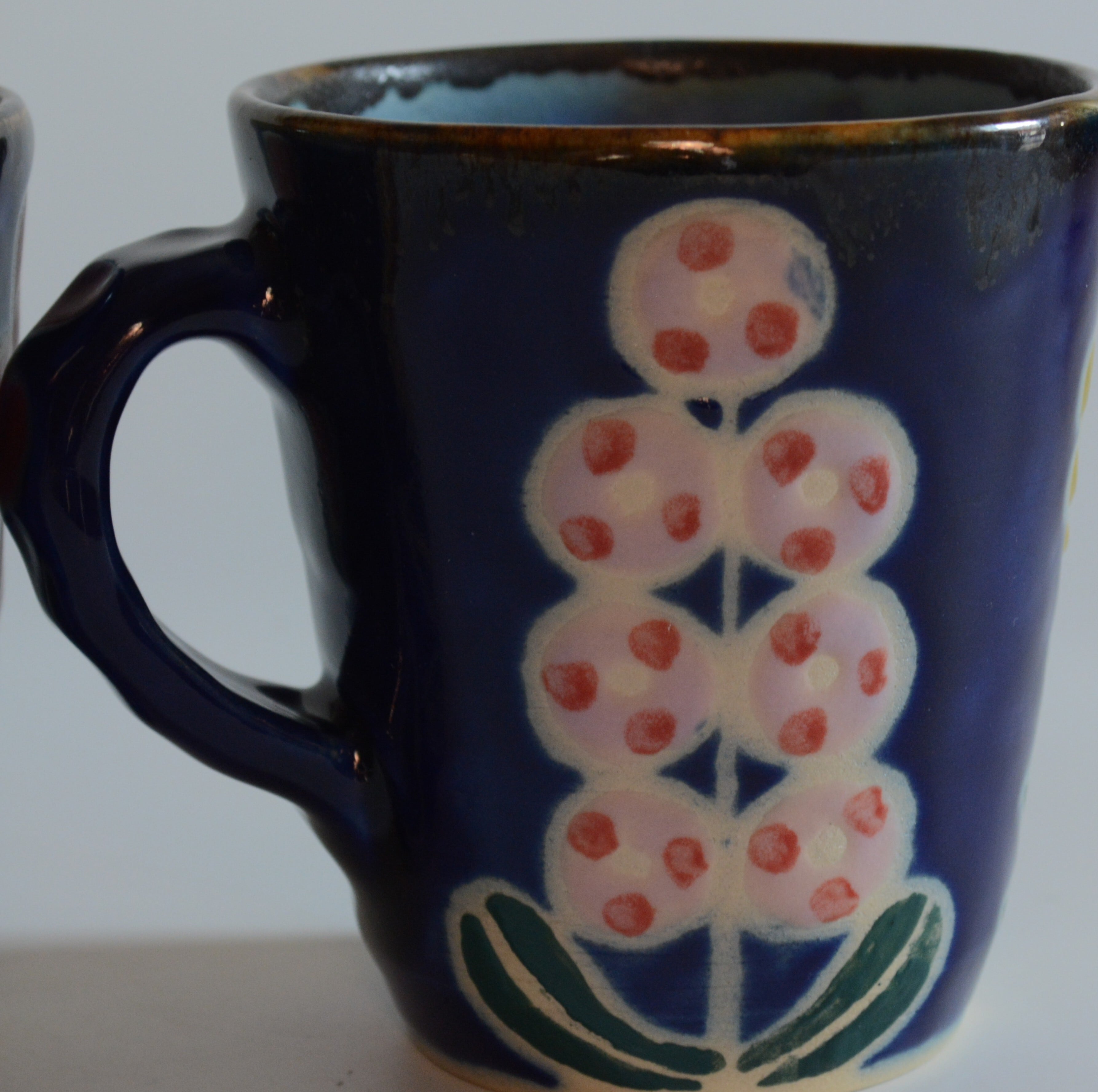 【やちむん 工房くばやー】Flower マグカップ