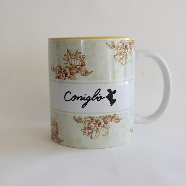 Coniglio マグカップ 花柄イエロー