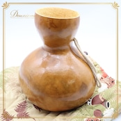 フラダンス イプ ひょうたん 楽器 小物 小道具 ベージュ系 民族舞踊 民族楽器 袋付き ハワイアン タヒチアン ダンス 練習 舞台 発表会 イベント フラダンス用品 イプ楽器 ハワイ文化 タヒチ文化 伝統楽器 ダンスイベント おしゃれ