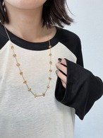 SET販売　ゴールドセット①crushed rock necklace long　② ball chain long necklace