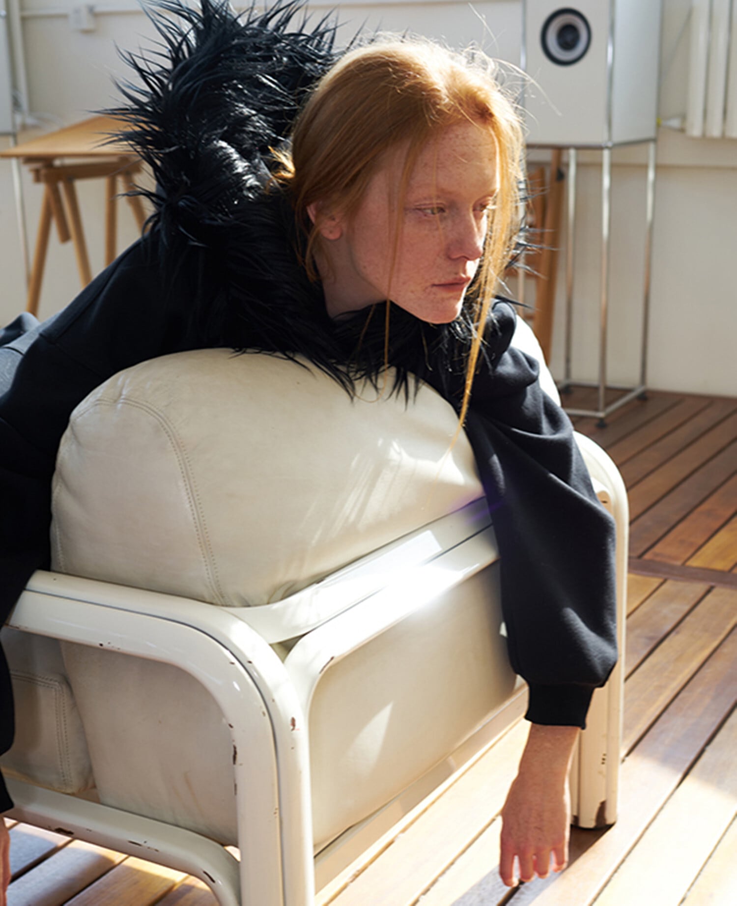 tops】フードファーパーカー N2943 | nanastyle